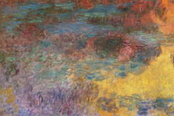 尅勞德 莫奈 Water-Lily Pond, Evening, left panel 尅勞德 莫奈 Water-Lily Pond, Evening, left panel